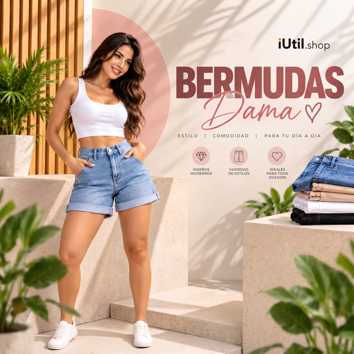 Bermudas para dama iUtil.shop