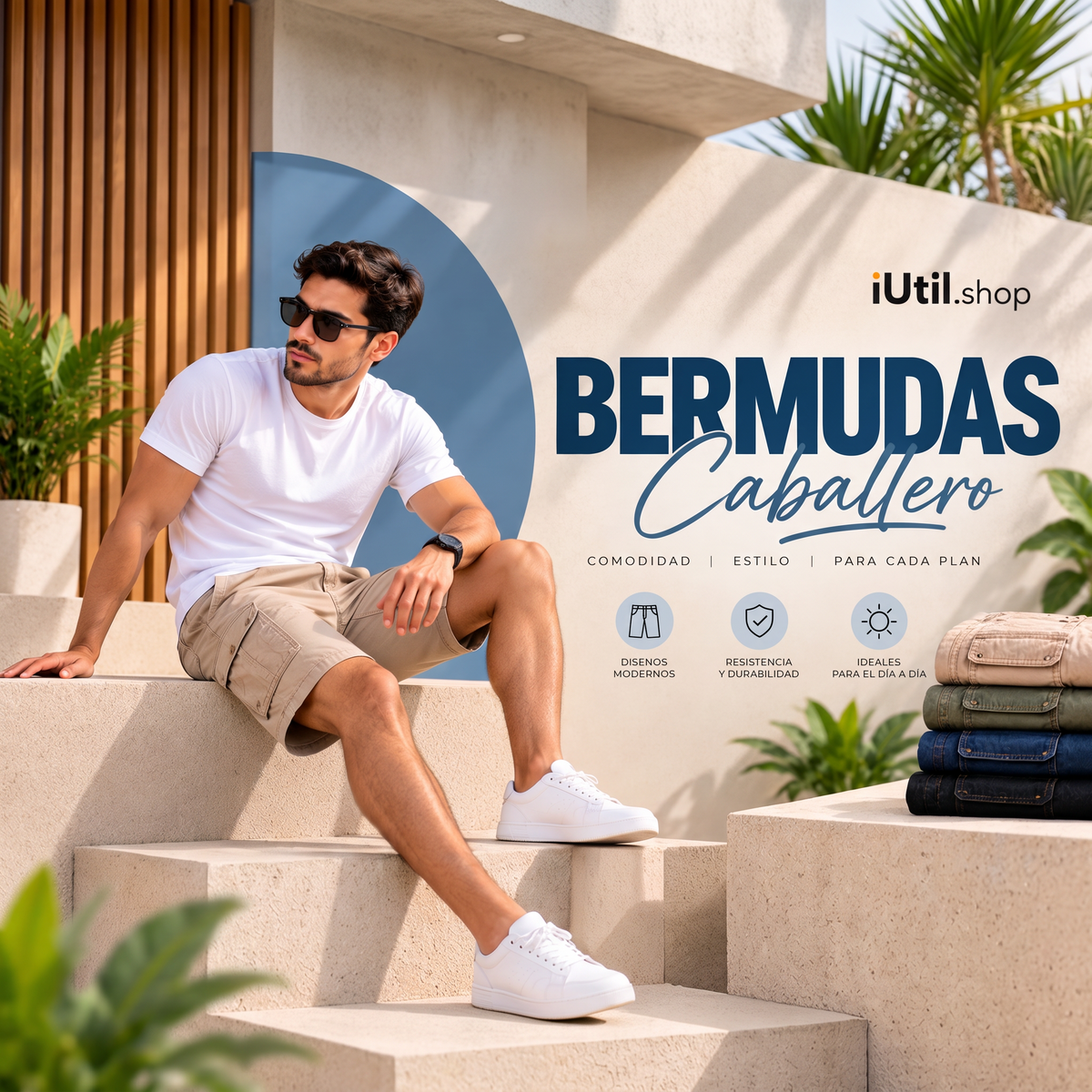 Bermudas para caballero iUtil.shop