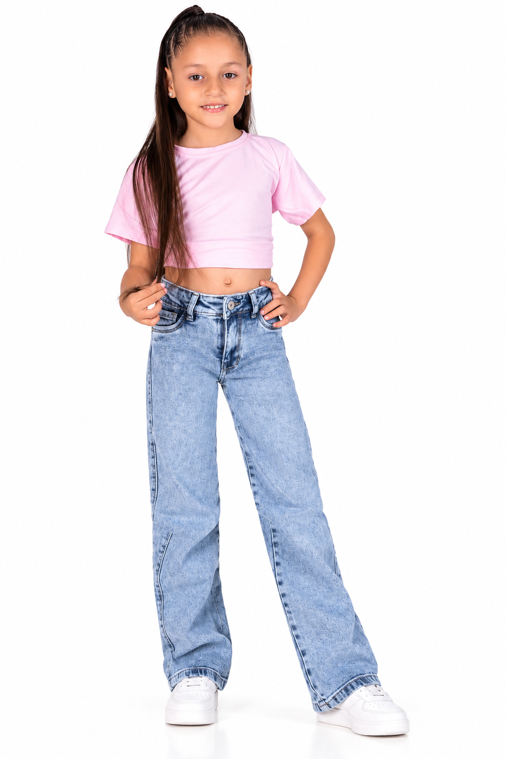 Jean niña bota recta AY006