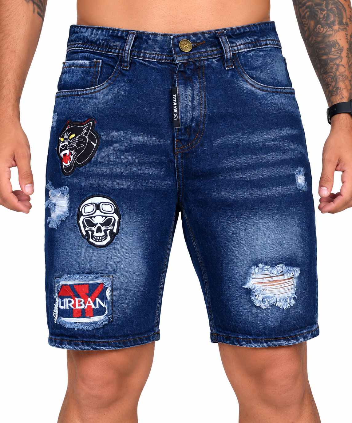 Bermuda Hombre Denim Rígida – Ref. 3659