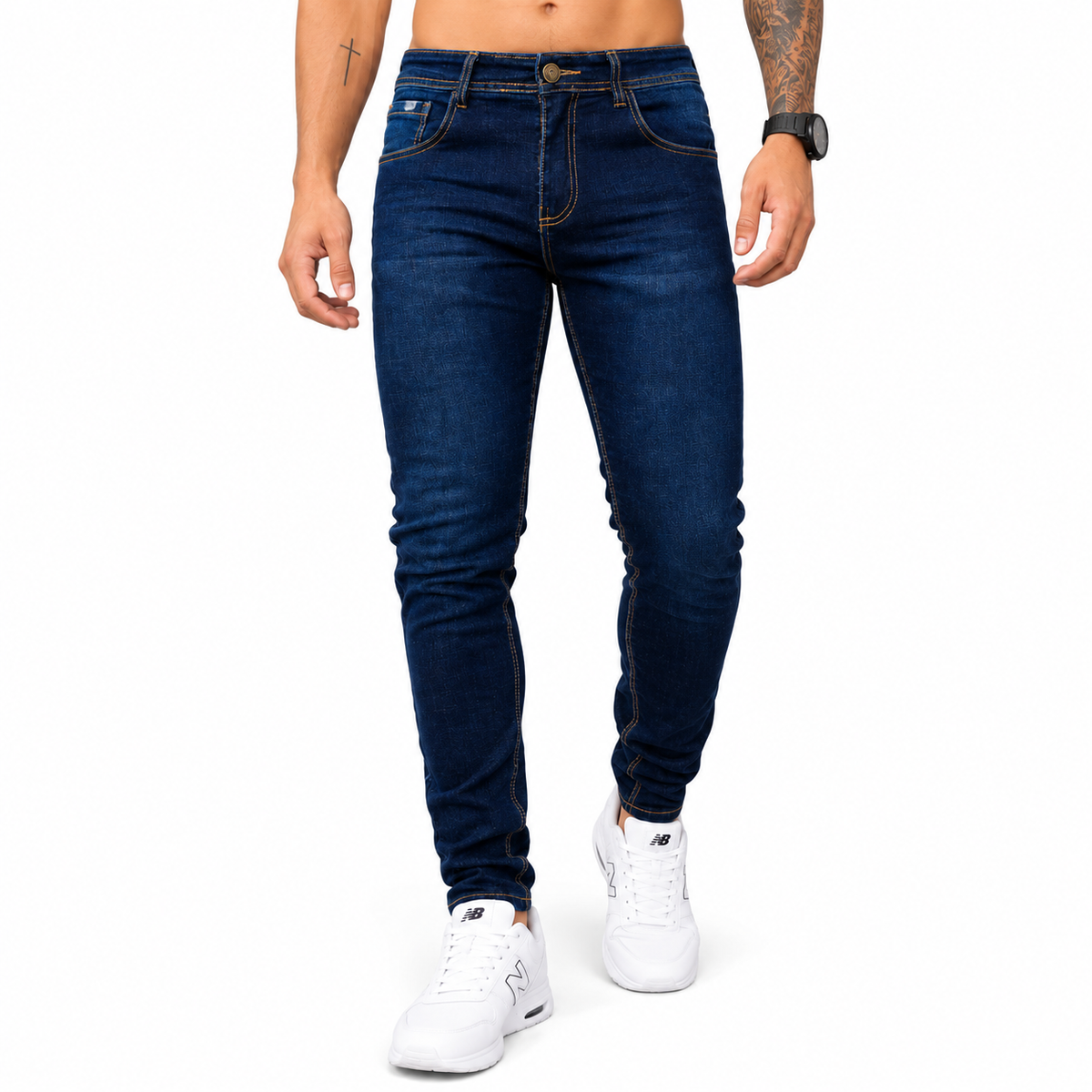 Jean Hombre Azul Denim Clásico – Modelo 7053.