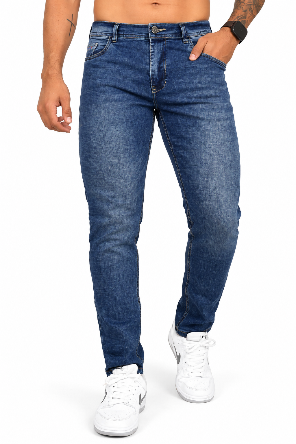 Jean Hombre Azul Denim Stretch – Modelo 9058.