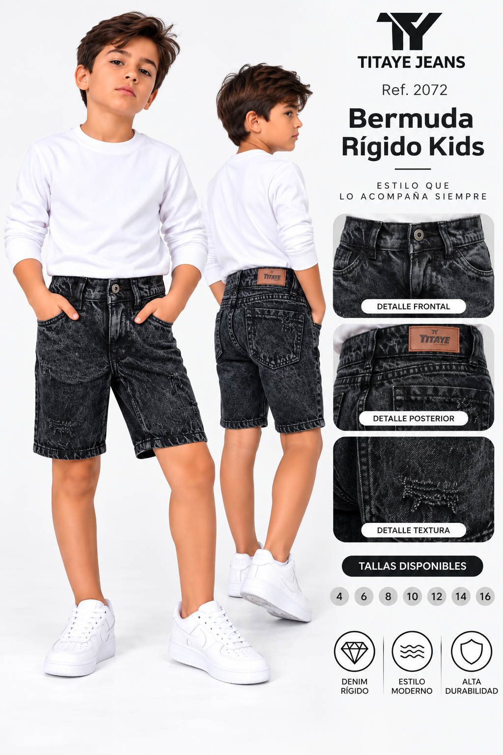 Bermuda Rígida Kids – Ref. 2072