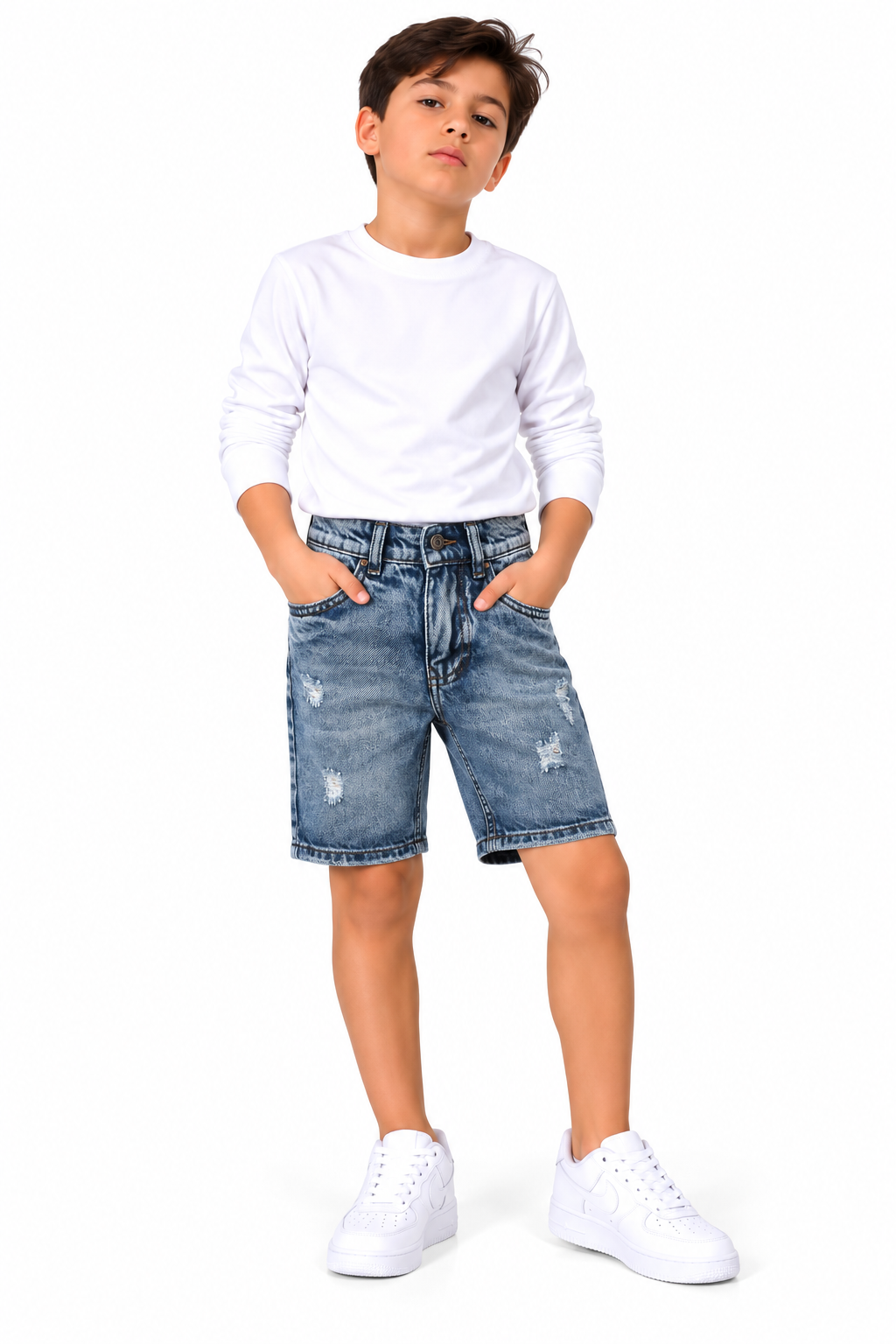 Bermuda Niño Rígida Denim – Ref. 2064