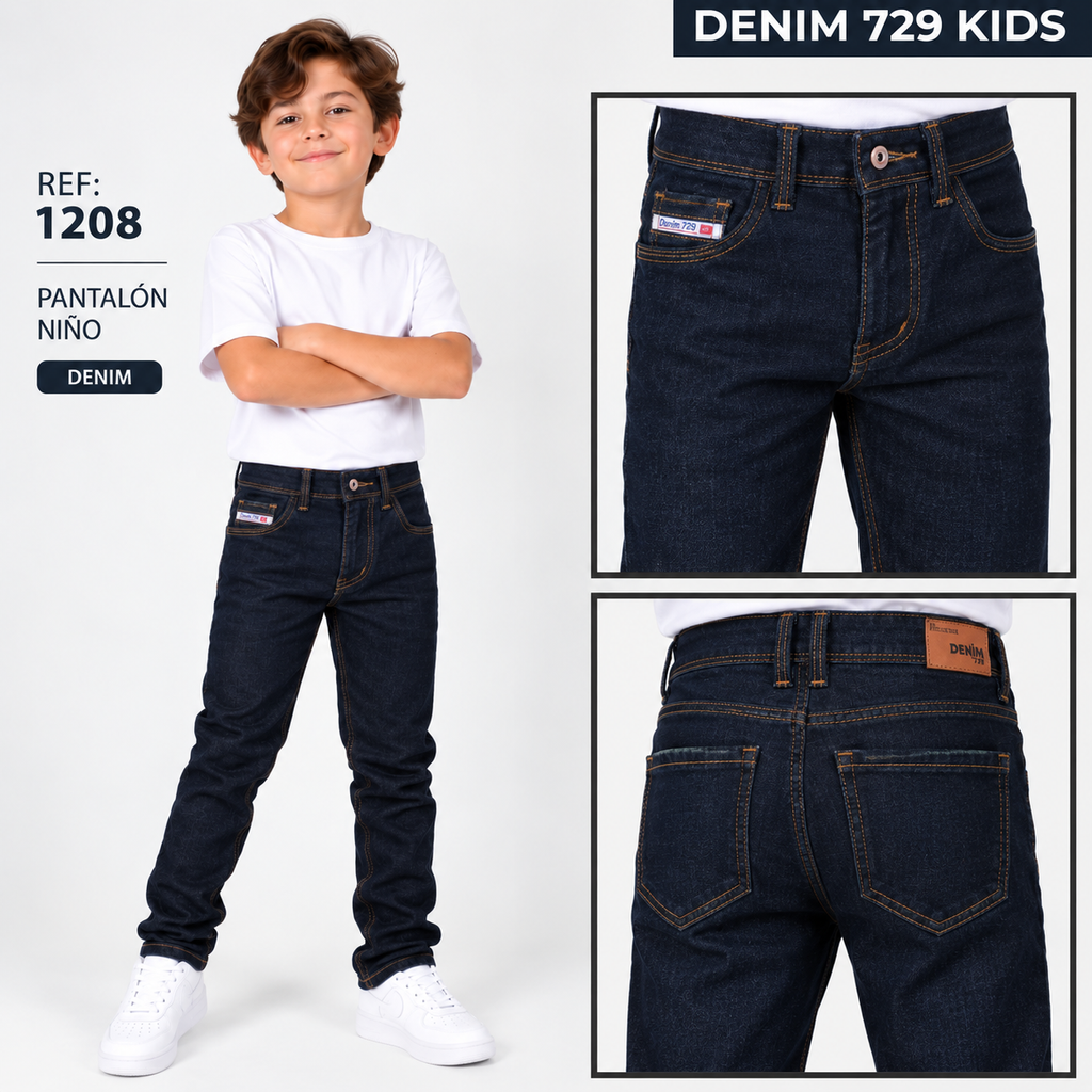 Jean Niño Denim Oscuro – Ref. 1208