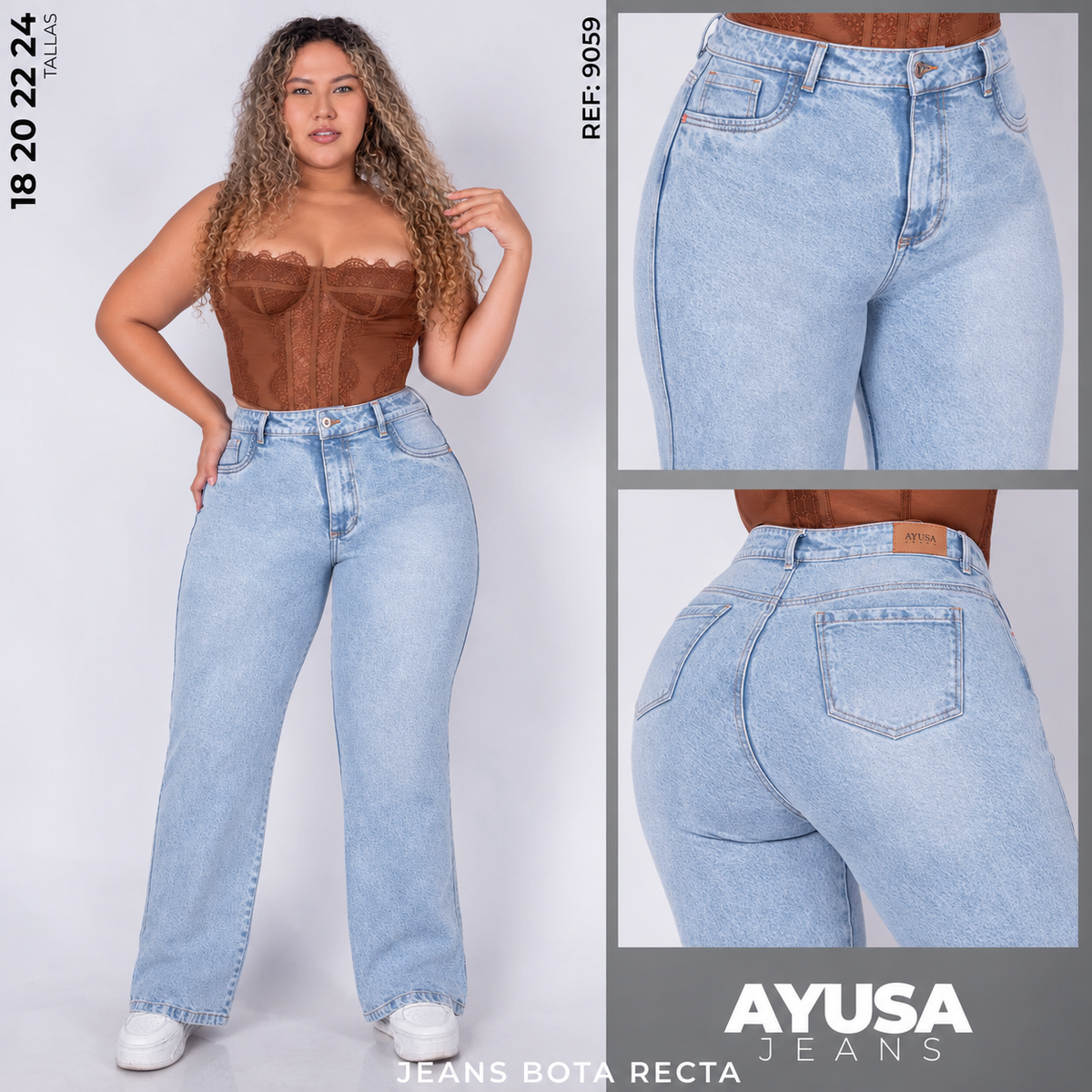 Jean Bota Recta para Dama – Ref. 9059 | AYUSA JEANS