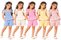 Conjunto Infantil de Niña con Blusa Peplum y Short