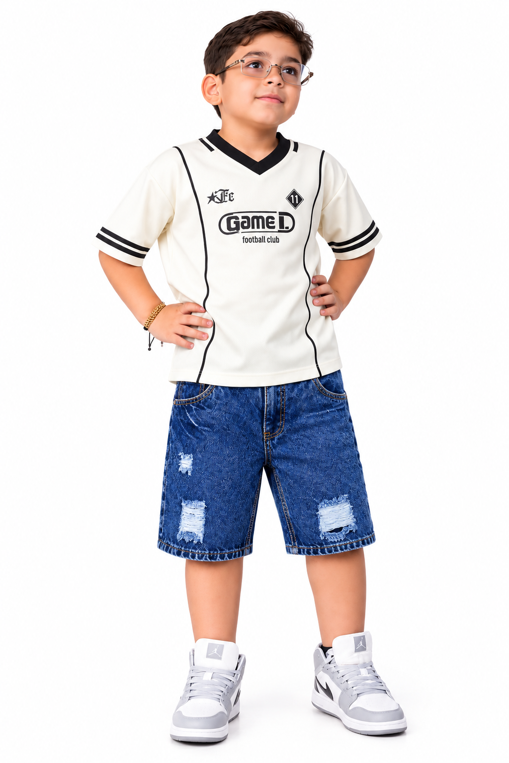Bermuda de Jean Niño Azul Oscuro – Ref. 2633
