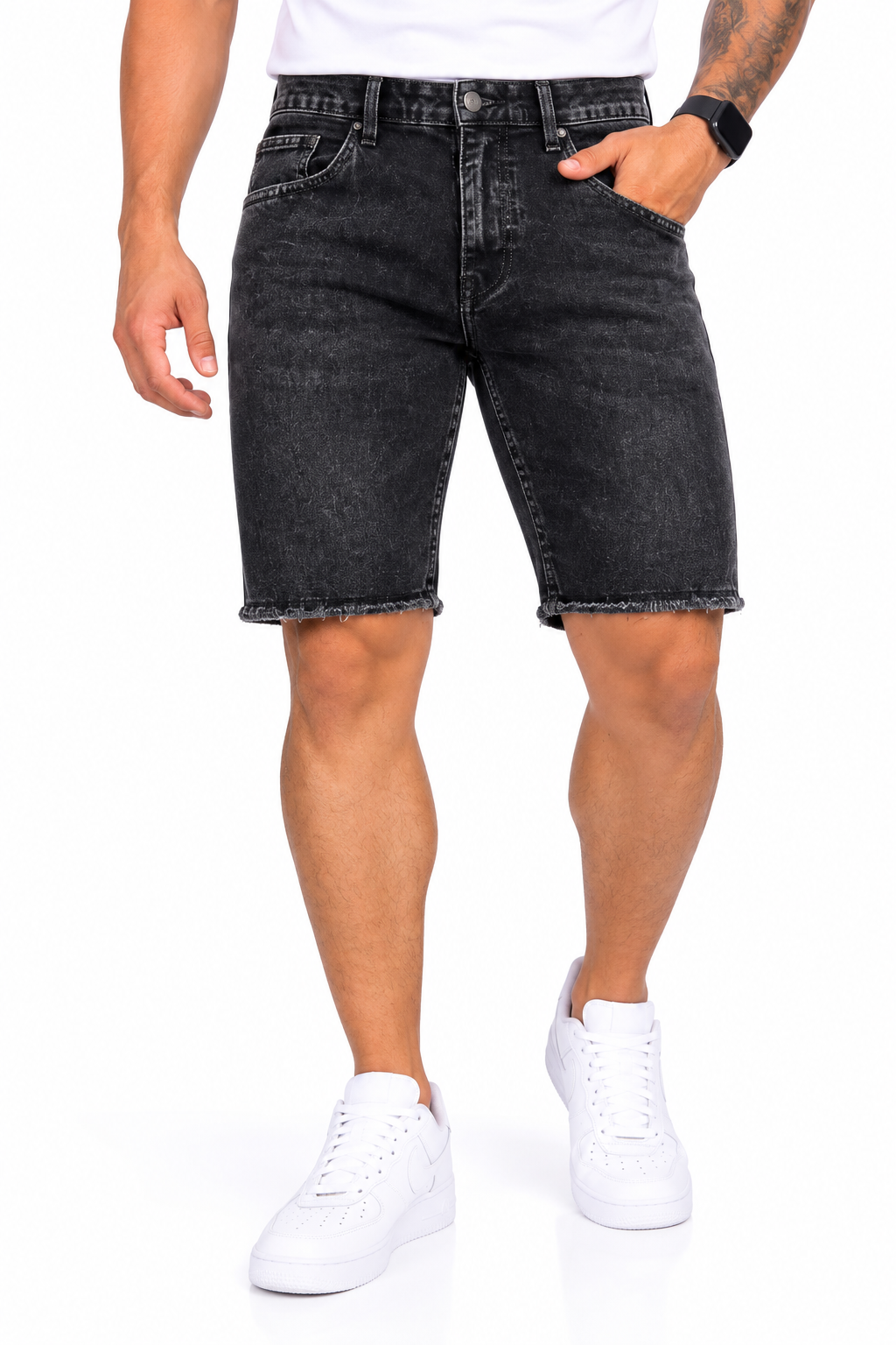 Bermuda de Jean para Caballero Gris Oscuro – Ref. 76155