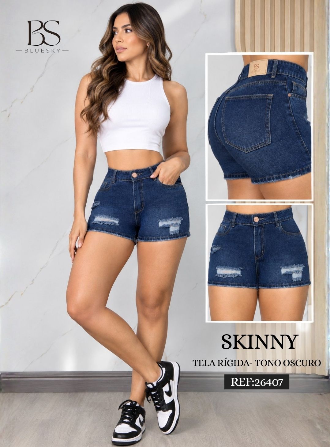 Short Mujer Skinny Denim – Ref. 26407