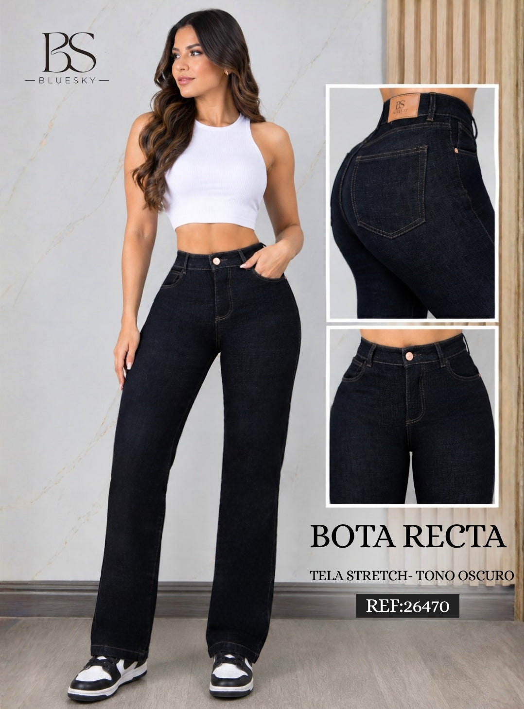 Jean Mujer Bota Recta – Ref. 26470