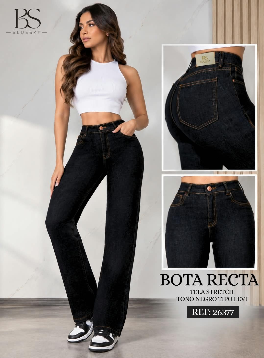 Jean Mujer Bota Recta – Ref. 26377