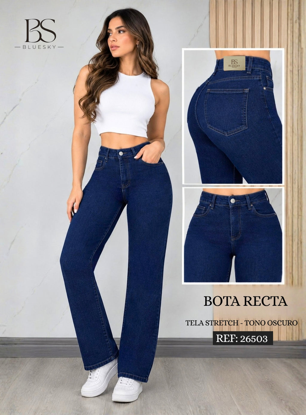 Jean Mujer Bota Recta – Ref. 26503
