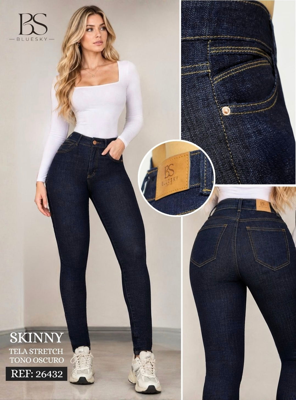 Jean Dama Skinny Azul Oscuro Ref. 26432