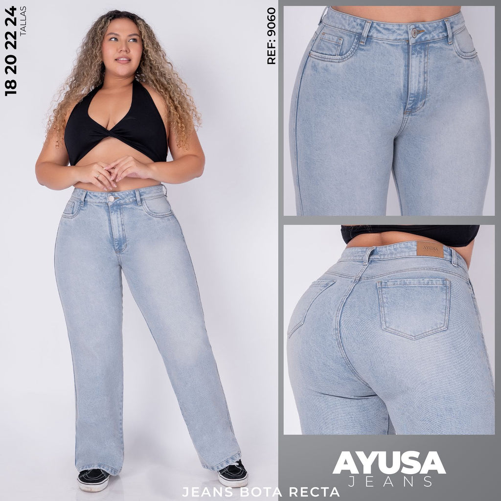 Jeans Bota Recta para Dama – Ref. 9060 | AYUSA JEANS