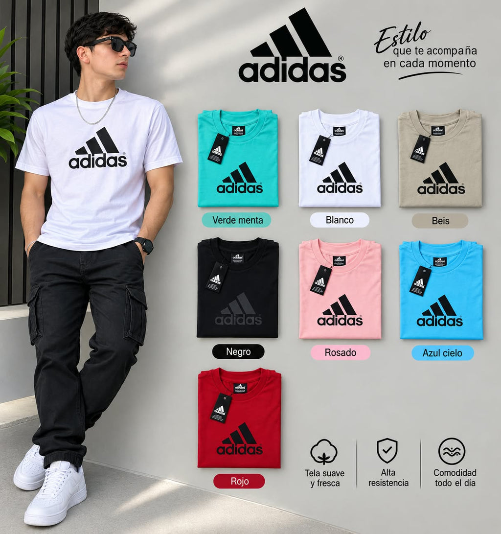 Camiseta para hombre estilo deportivo, cuello redondo