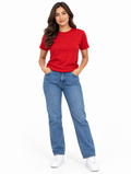 Camiseta básica para dama roja